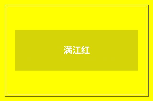满江红