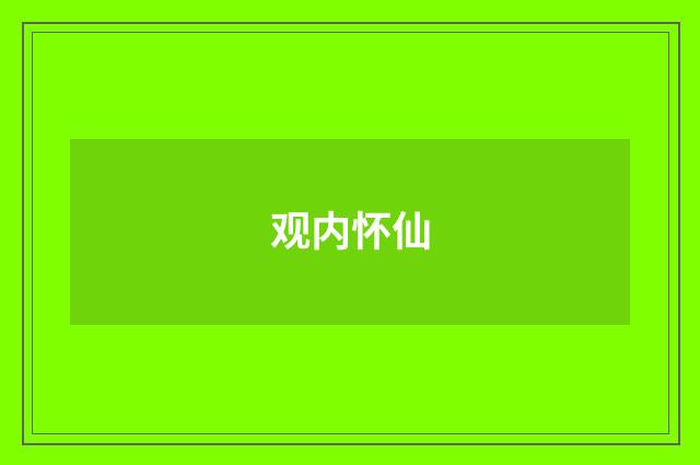 观内怀仙