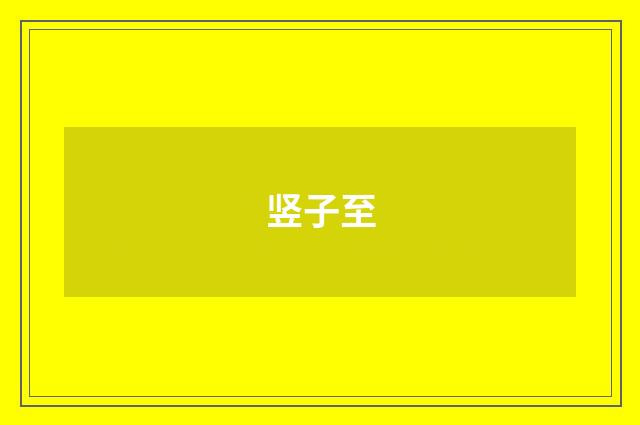 竖子至