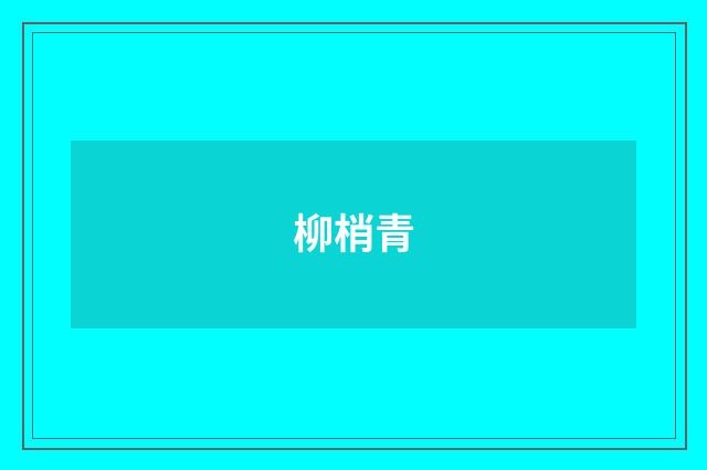 柳梢青