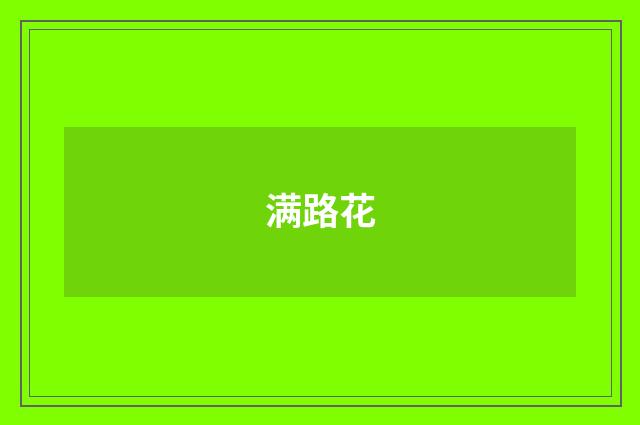 满路花