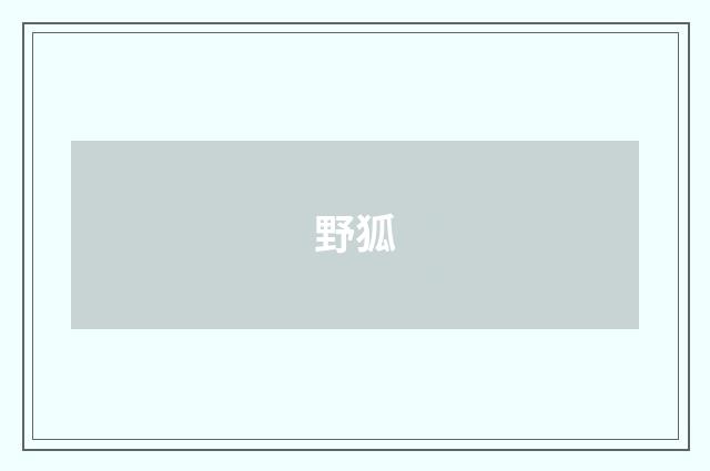 野狐