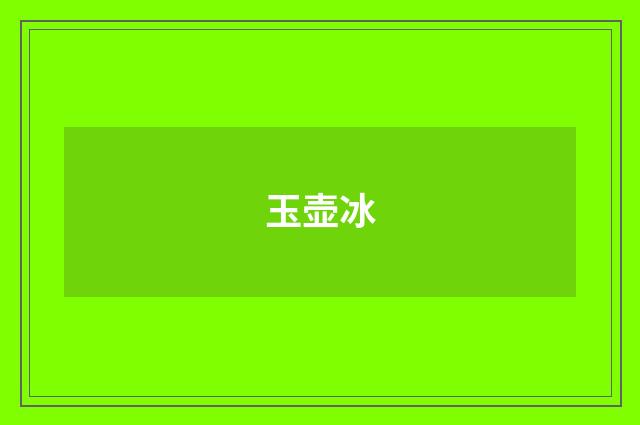 玉壶冰