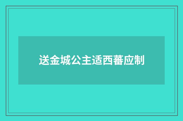 送金城公主适西蕃应制