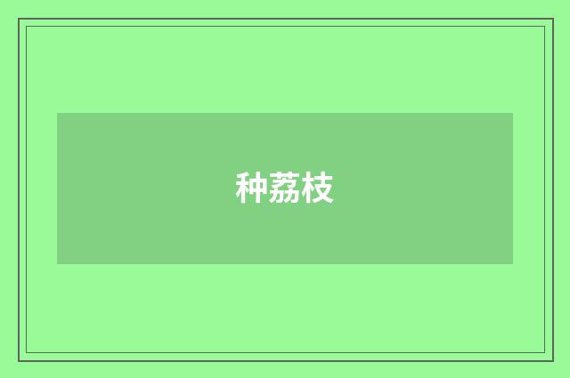 种荔枝