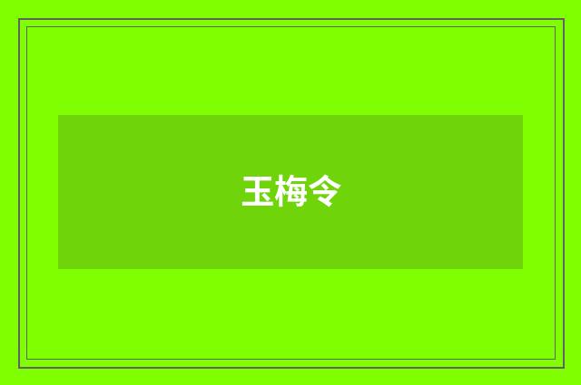 玉梅令