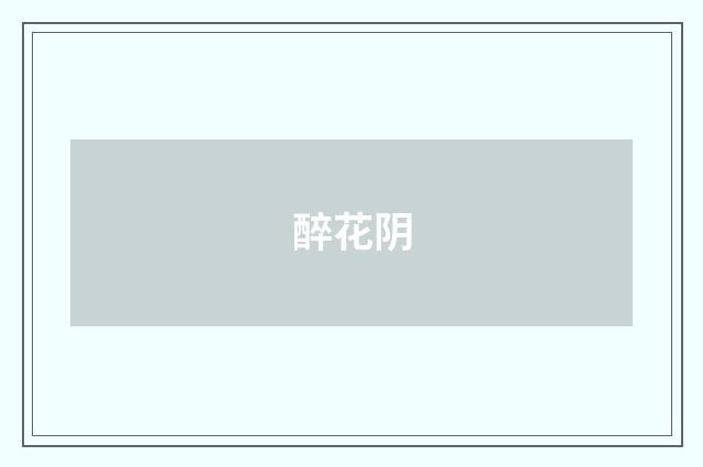 醉花阴