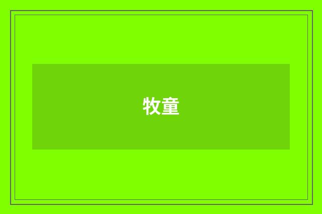 牧童