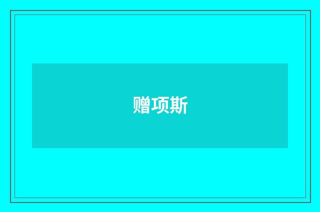 赠项斯