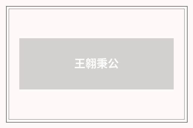 王翱秉公