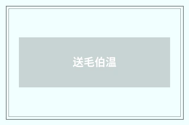 送毛伯温