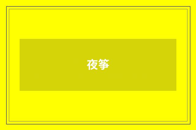 夜筝