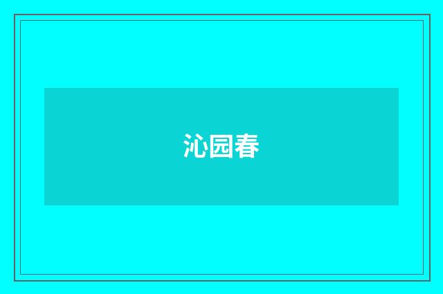 沁园春