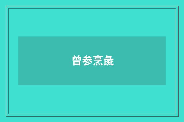 曾参烹彘