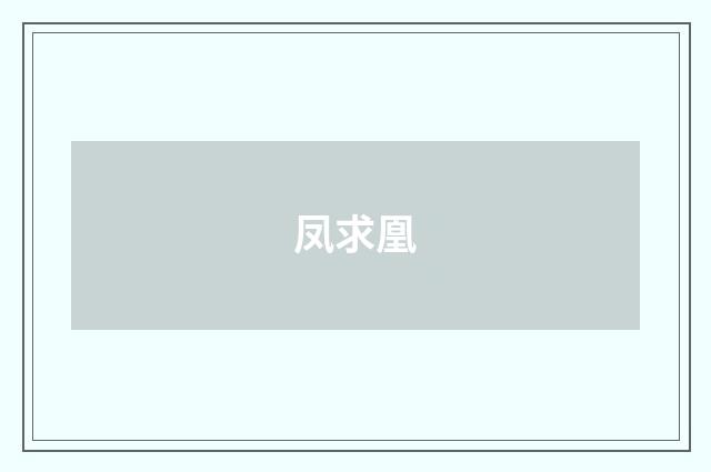 凤求凰