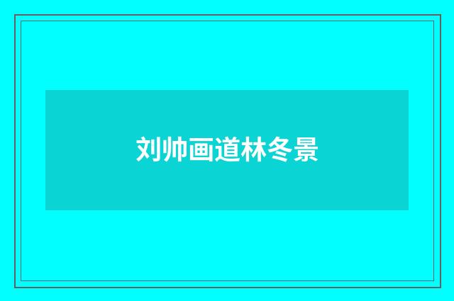 刘帅画道林冬景