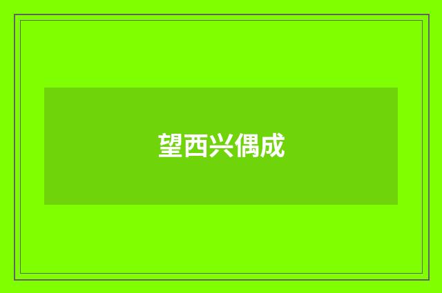 望西兴偶成
