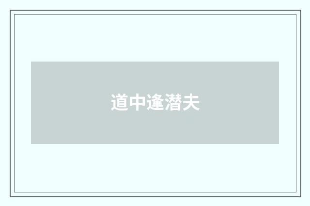 道中逢潜夫