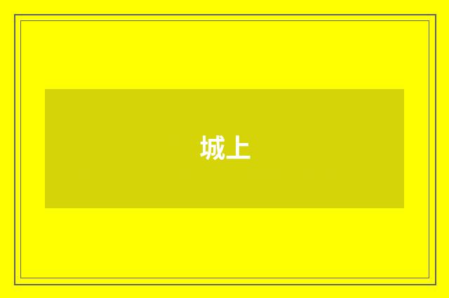 城上