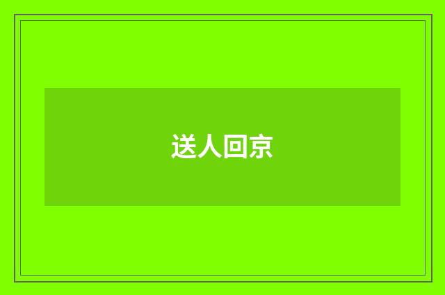 送人回京