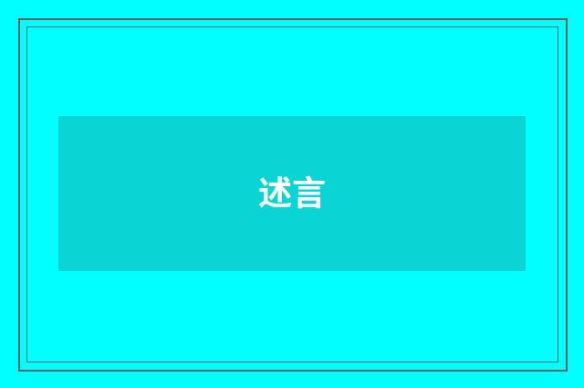述言
