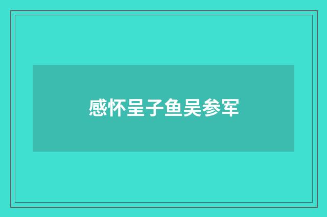 感怀呈子鱼吴参军