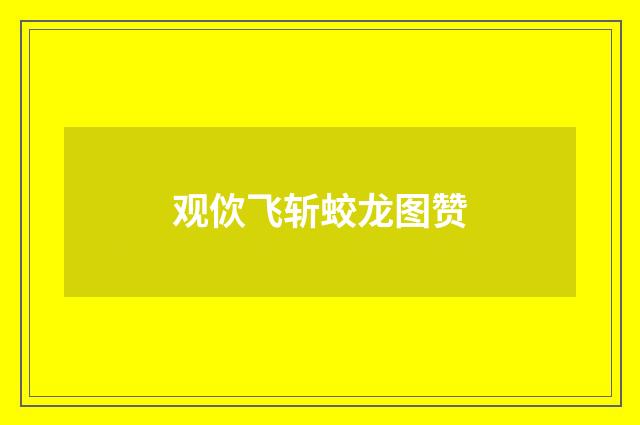 观佽飞斩蛟龙图赞