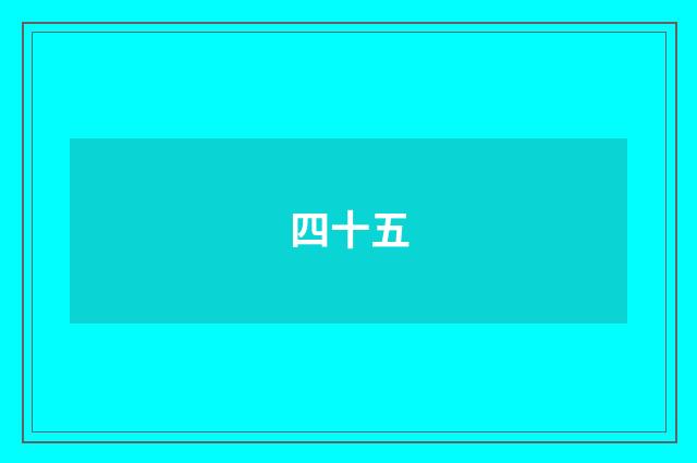 四十五