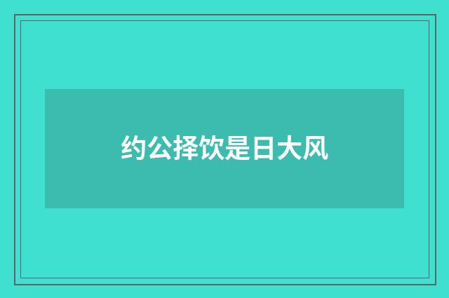 约公择饮是日大风