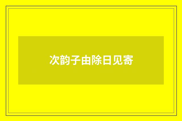 次韵子由除日见寄