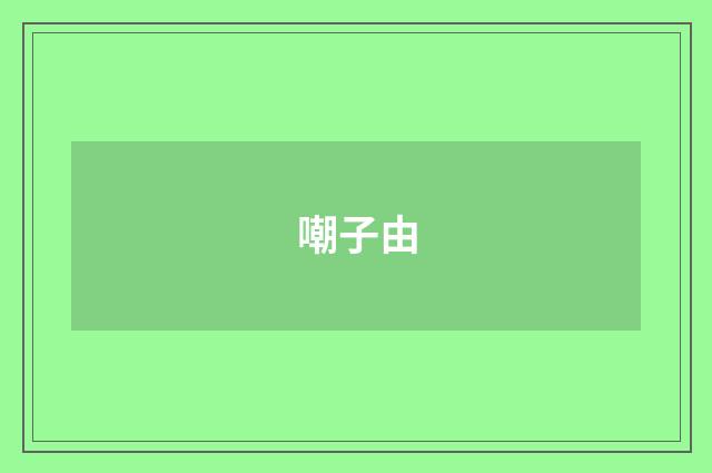 嘲子由