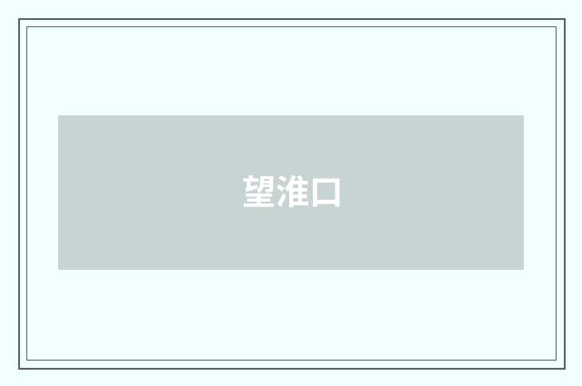 望淮口