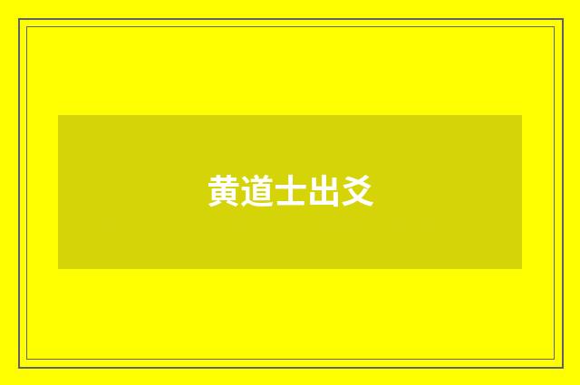 黄道士出爻