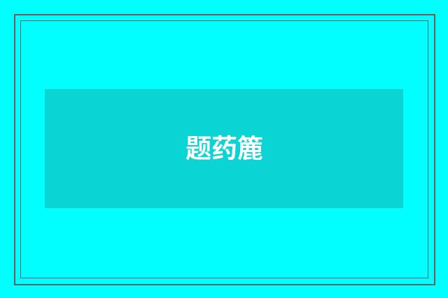 题药簏