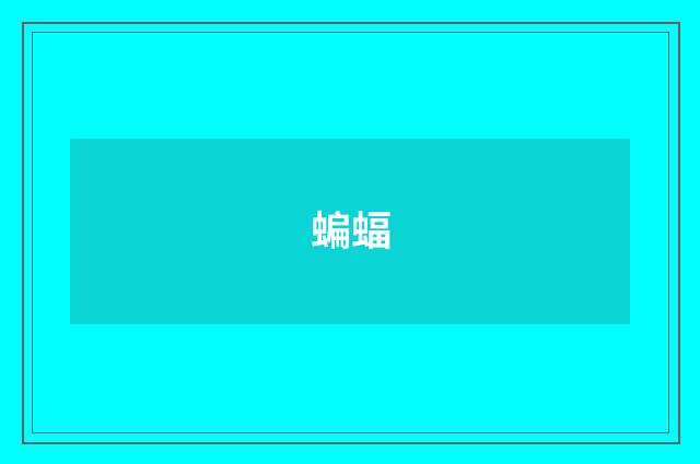 蝙蝠