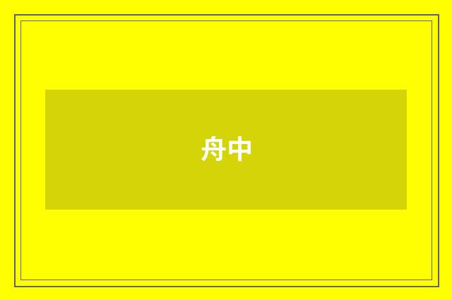 舟中
