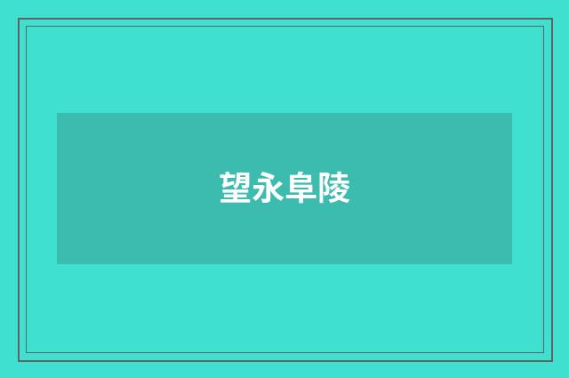 望永阜陵