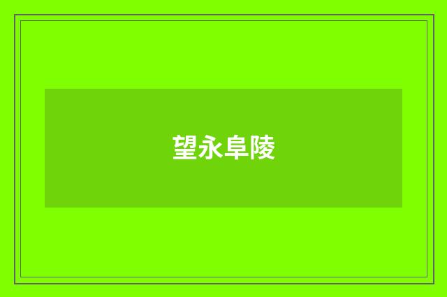 望永阜陵