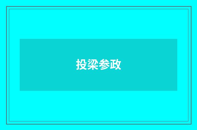 投梁参政