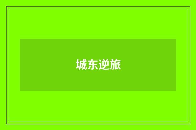 城东逆旅