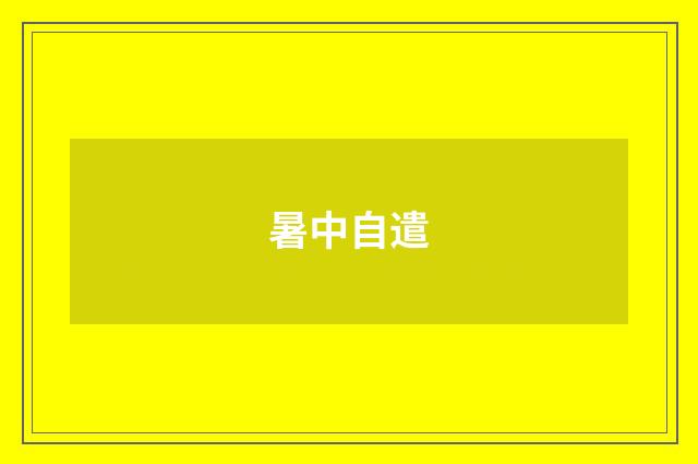 暑中自遣