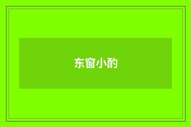 东窗小酌