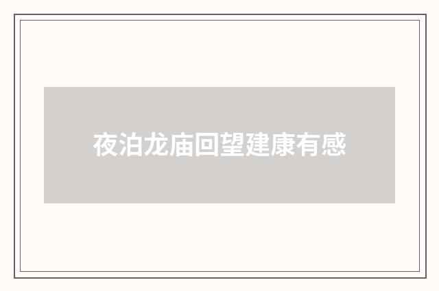 夜泊龙庙回望建康有感