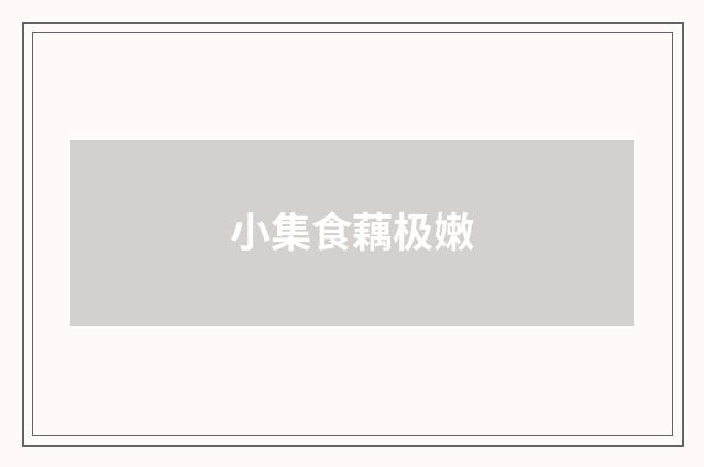 小集食藕极嫩