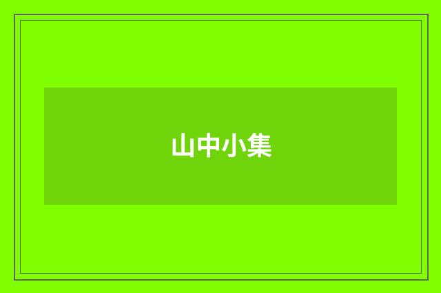 山中小集