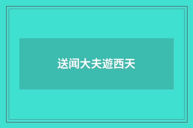 送闻大夫遊西天