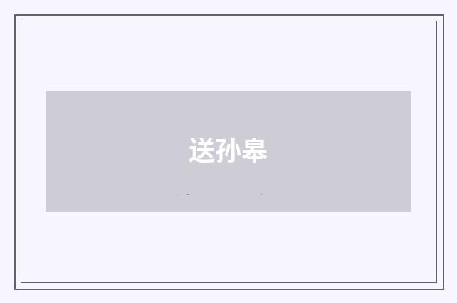 送孙皋