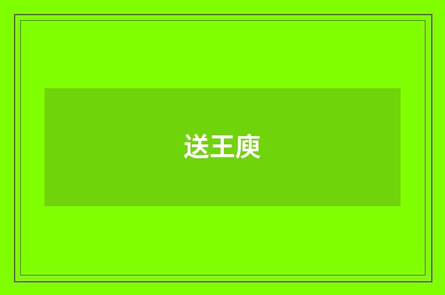 送王庾