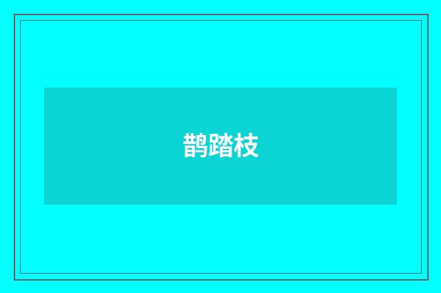 鹊踏枝