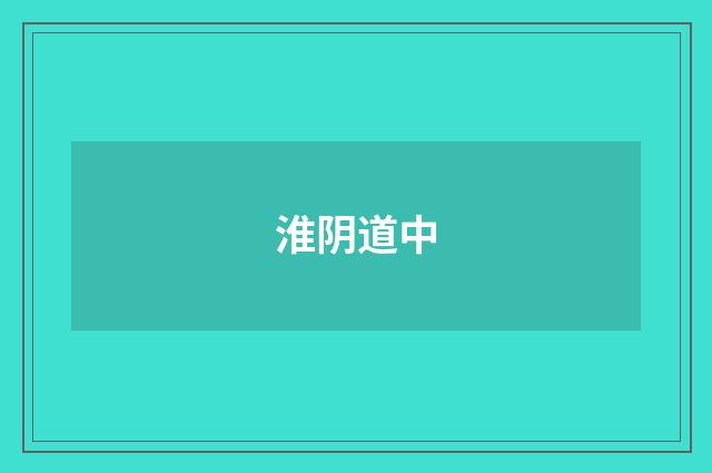 淮阴道中